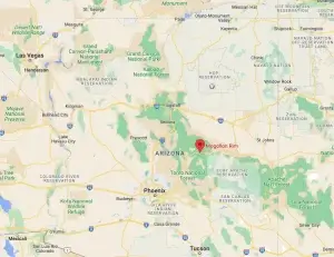 Camping at the Mogollon Rim in Arizona