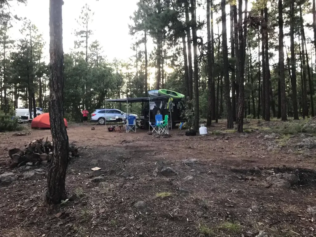 A view of the campsite