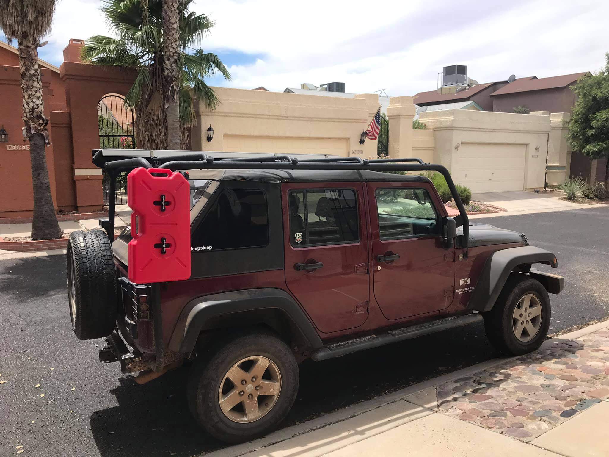 Jeep with rack